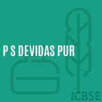 P S Devidas Pur Primary School Logo