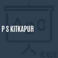 P S Kitkapur Primary School Logo