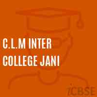 C.L.M Inter College Jani High School Logo