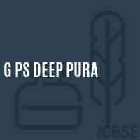 G Ps Deep Pura Primary School Logo