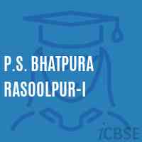 P.S. Bhatpura Rasoolpur-I Primary School Logo