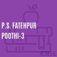 P.S. Fatehpur Poothi-3 Primary School Logo