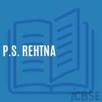 P.S. Rehtna Primary School Logo