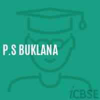 P.S Buklana Primary School Logo