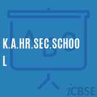 K.A.Hr.Sec.School Logo