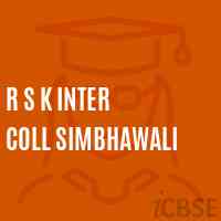 R S K Inter Coll Simbhawali High School Logo
