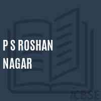 P S Roshan Nagar Primary School Logo