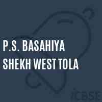 P.S. Basahiya Shekh West Tola Primary School Logo