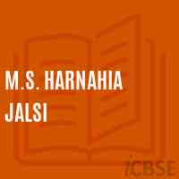 M.S. Harnahia Jalsi Middle School Logo