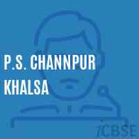 P.S. Channpur Khalsa Primary School Logo
