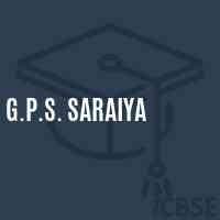 G.P.S. Saraiya Primary School Logo