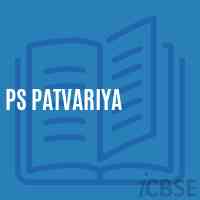 Ps Patvariya Primary School Logo