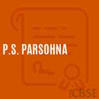 P.S. Parsohna Primary School Logo