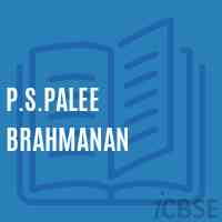 P.S.Palee Brahmanan Primary School Logo