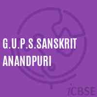 G.U.P.S.Sanskrit Anandpuri Middle School Logo