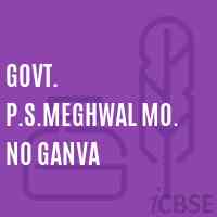 Govt. P.S.Meghwal Mo. No Ganva Primary School Logo