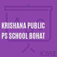 Krishana Public Ps School Bohat Logo