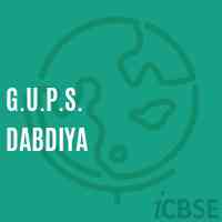 G.U.P.S. Dabdiya Middle School Logo