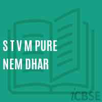 S T V M Pure Nem Dhar Middle School Logo