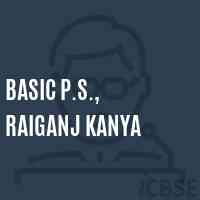 Basic P.S., Raiganj Kanya Primary School Logo