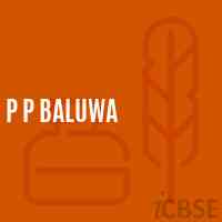 P P Baluwa Primary School Logo