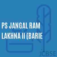 Ps Jangal Ram Lakhna Ii (Barie Primary School Logo