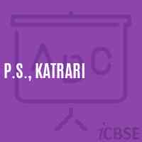 P.S., Katrari Primary School Logo