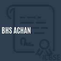 Bhs Achan Secondary School Logo