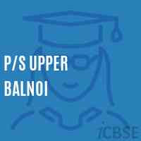 P/s Upper Balnoi Primary School Logo