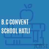 B.C Convent School Hatli Logo