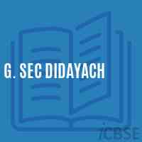 G. Sec Didayach Secondary School Logo