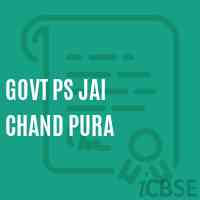 Govt Ps Jai Chand Pura Primary School Logo