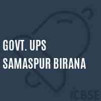 Govt. Ups Samaspur Birana Middle School Logo