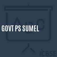 Govt Ps Sumel Primary School Logo