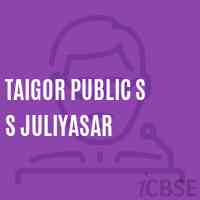 Taigor Public S S Juliyasar Secondary School Logo