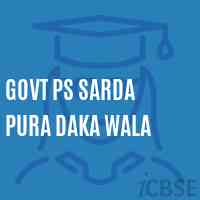 Govt Ps Sarda Pura Daka Wala Primary School Logo