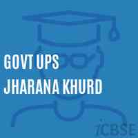 Govt Ups Jharana Khurd Middle School Logo
