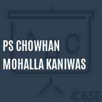 Ps Chowhan Mohalla Kaniwas Primary School Logo