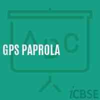 Gps Paprola Primary School Logo