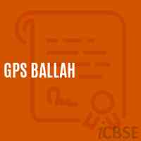 Gps Ballah Primary School Logo