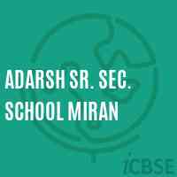 Adarsh Sr. Sec. School Miran Logo