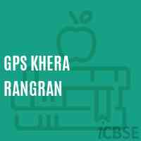 Gps Khera Rangran Primary School Logo