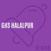 Ghs Halalpur Secondary School Logo