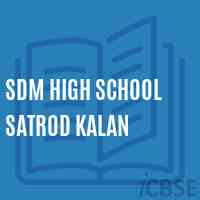 Sdm High School Satrod Kalan Logo