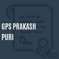 Gps Prakash Puri Primary School Logo