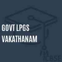 Govt Lpgs Vakathanam Primary School Logo
