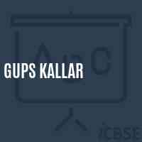 Gups Kallar School Logo