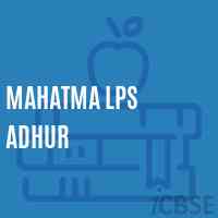 Mahatma Lps Adhur Primary School Logo