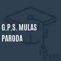 G.P.S. Mulas Paroda School Logo