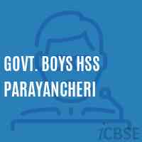Govt. Boys Hss Parayancheri High School Logo